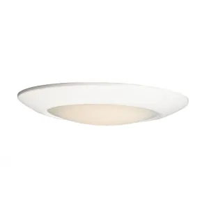 11" LED Diverse Flush Mount, 1750 Lumens, 19W, 3000K CCT, 120V, White Finish