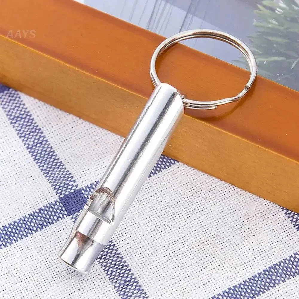 1Pcs Multifunctional Aluminum Emergency Survival Whistle Keychain For Camping Hiking Outdoor Tools Training Whistles Of Survival