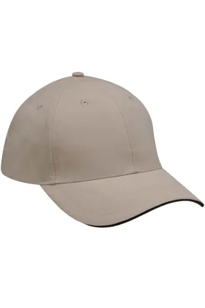 Adams Mens Performer Moisture Wicking Adjustable Hat - Khaki Brown/Black