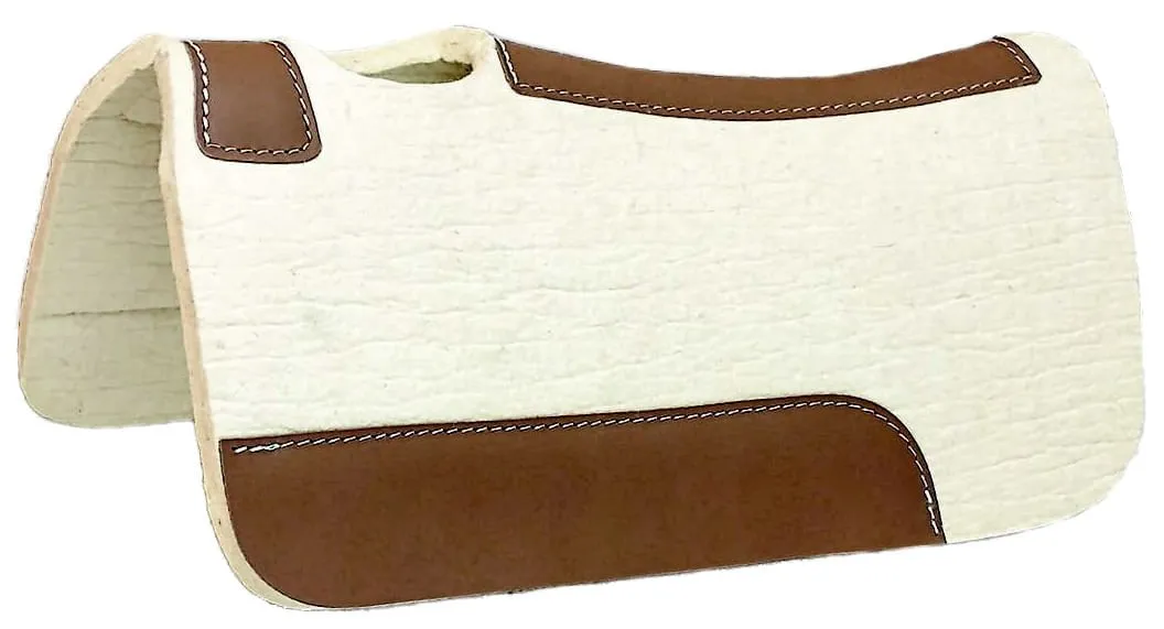 Blue Horse Pressed Wool Contoured Saddle Pad