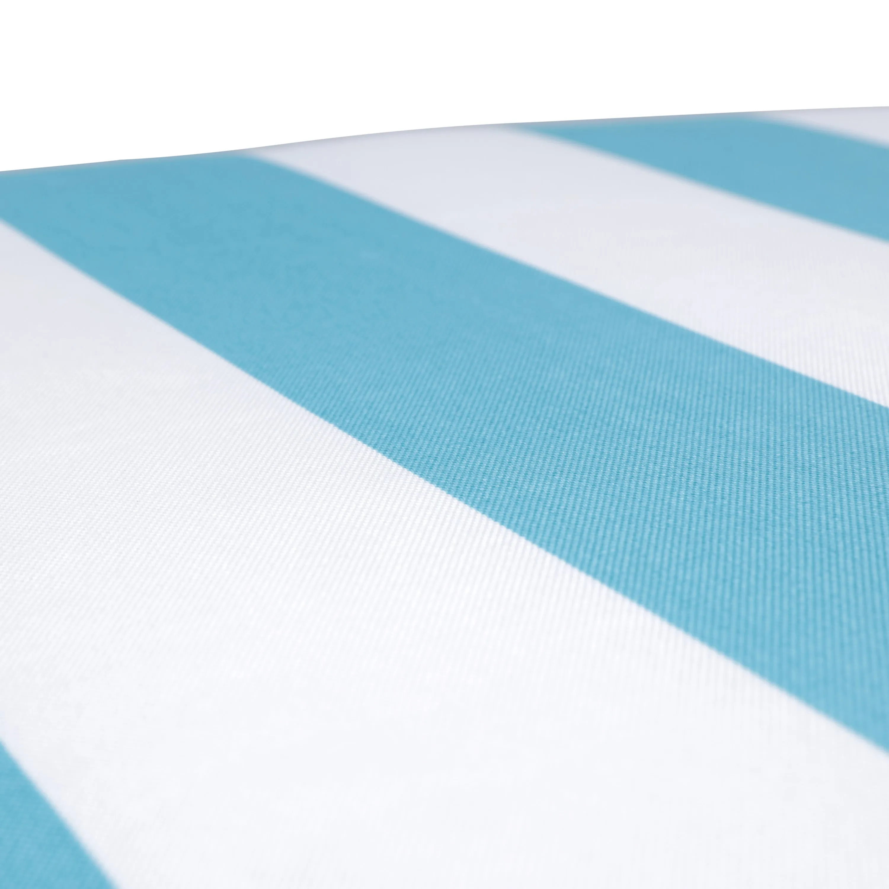 Cabana Stripe Turquoise Outdoor Deluxe Tufted Chairpad (Set Of 2)