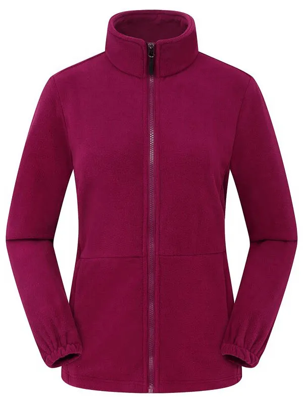 Female Antistatic Fleece Hiking Jacket with Fitted Cuffs - SF0355