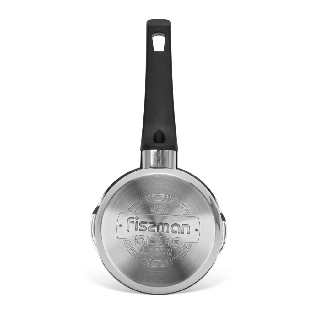 Fissman Sauce Pan Dione  12cm/0.9 LTR Without Lid Stainless Steel