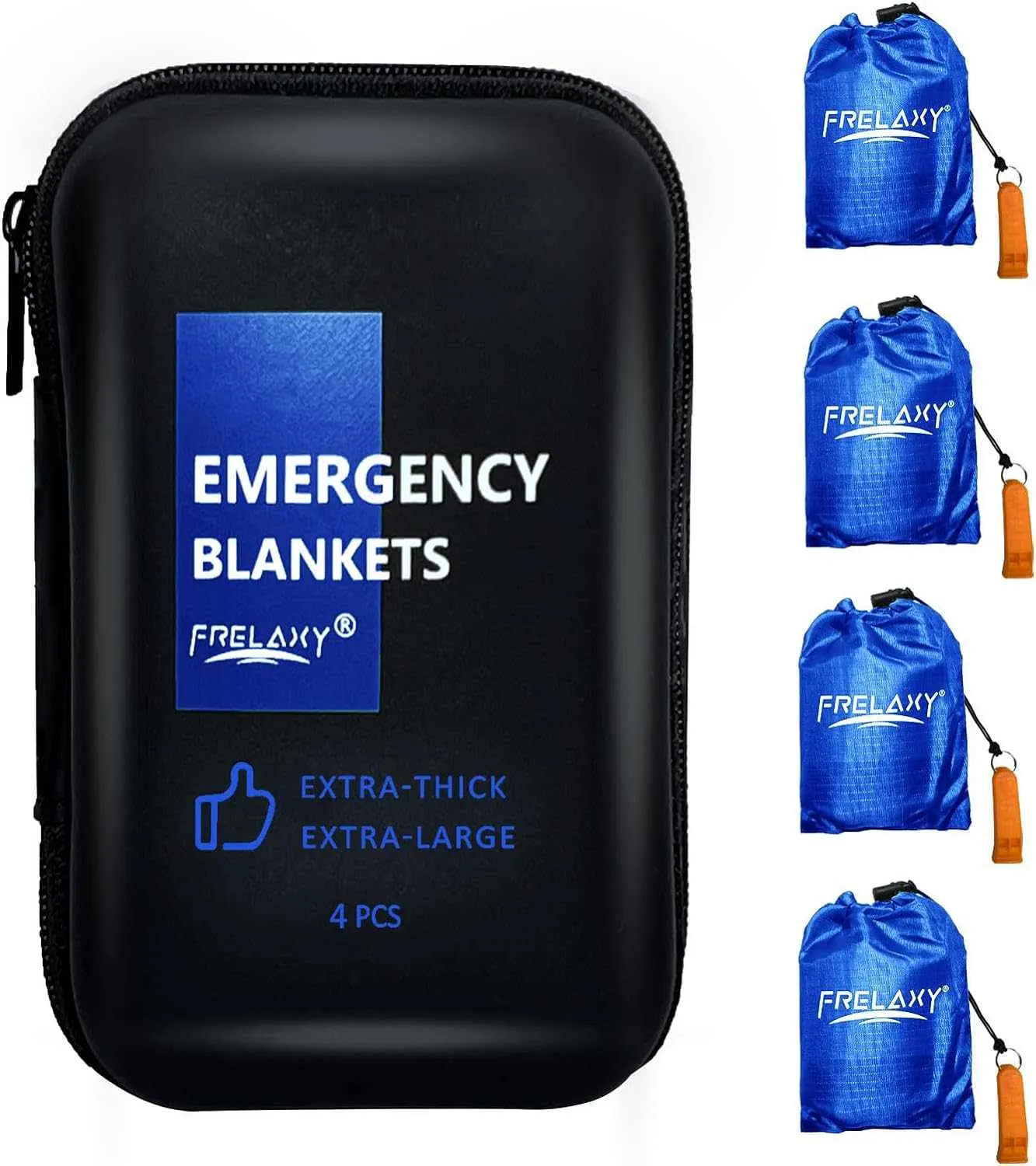 Frelaxy Emergency Whistle  Blanket 2-Pack/4-Pack