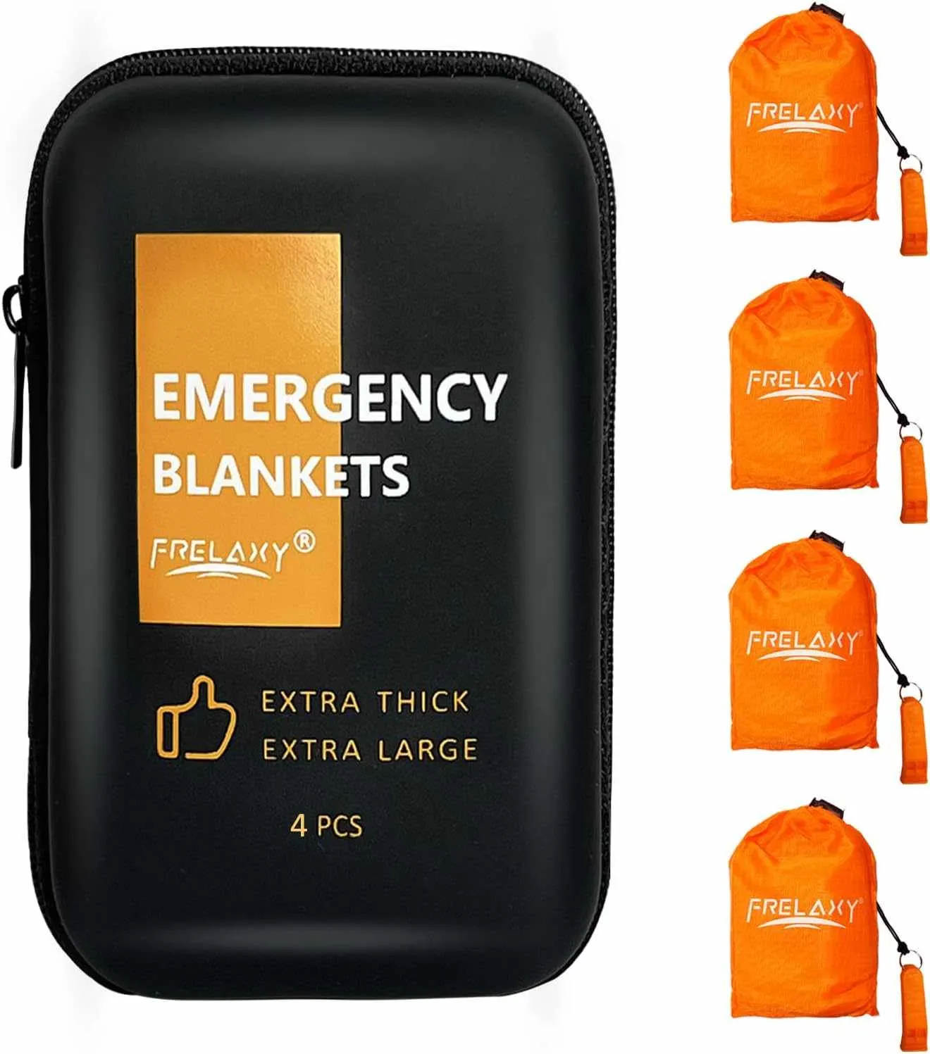 Frelaxy Emergency Whistle  Blanket 2-Pack/4-Pack