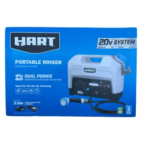 HART 20-Volt 50 PSI Rinser Kit, (1) 20-Volt 2Ah Lithium-Ion Battery