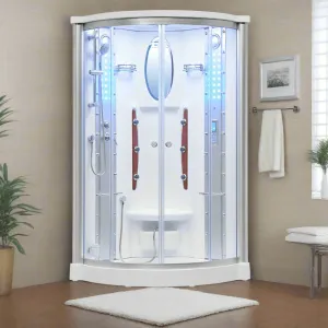 Mesa WS-801A 1 Person Corner Steam Shower - 42"L x 42"W x 85"H