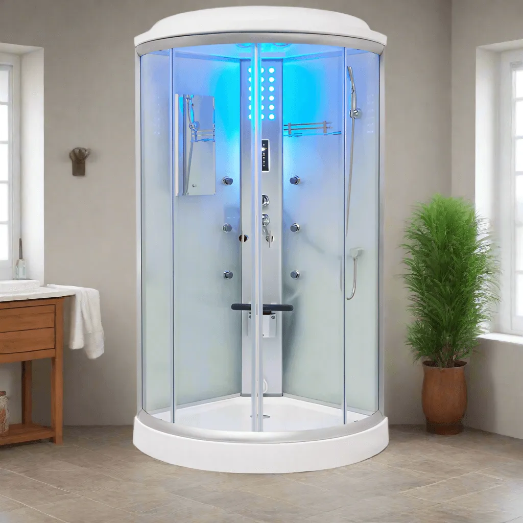 Mesa WS-9090C 1 Person Corner Steam Shower - 36"L x 36"W x 85"H