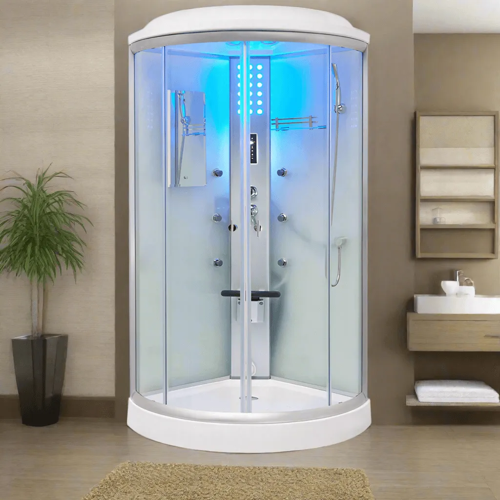 Mesa WS-9090C 1 Person Corner Steam Shower - 36"L x 36"W x 85"H