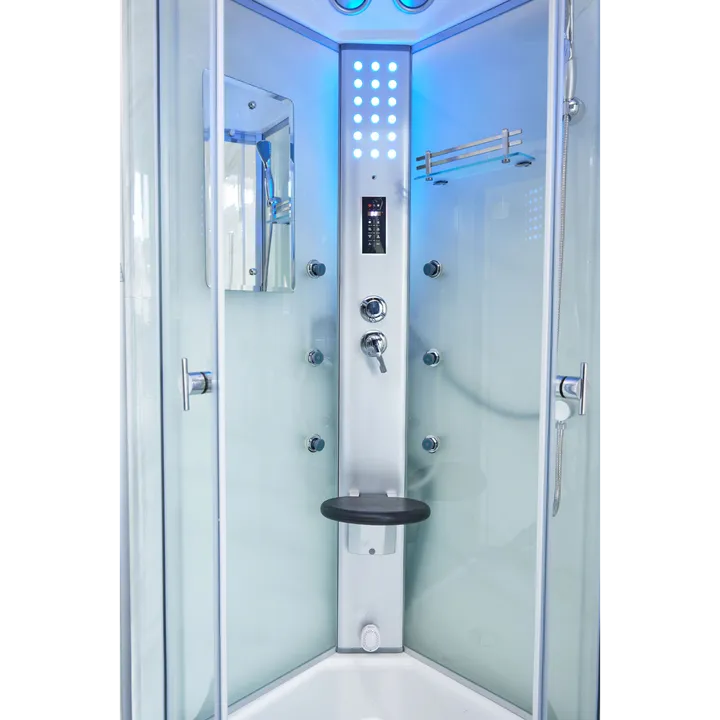 Mesa WS-9090C 1 Person Corner Steam Shower - 36"L x 36"W x 85"H