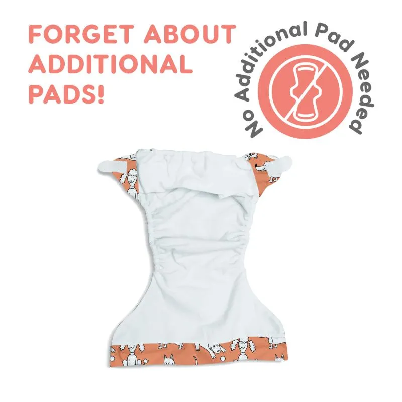 Misoko reusable diapers for female dogs, with owls