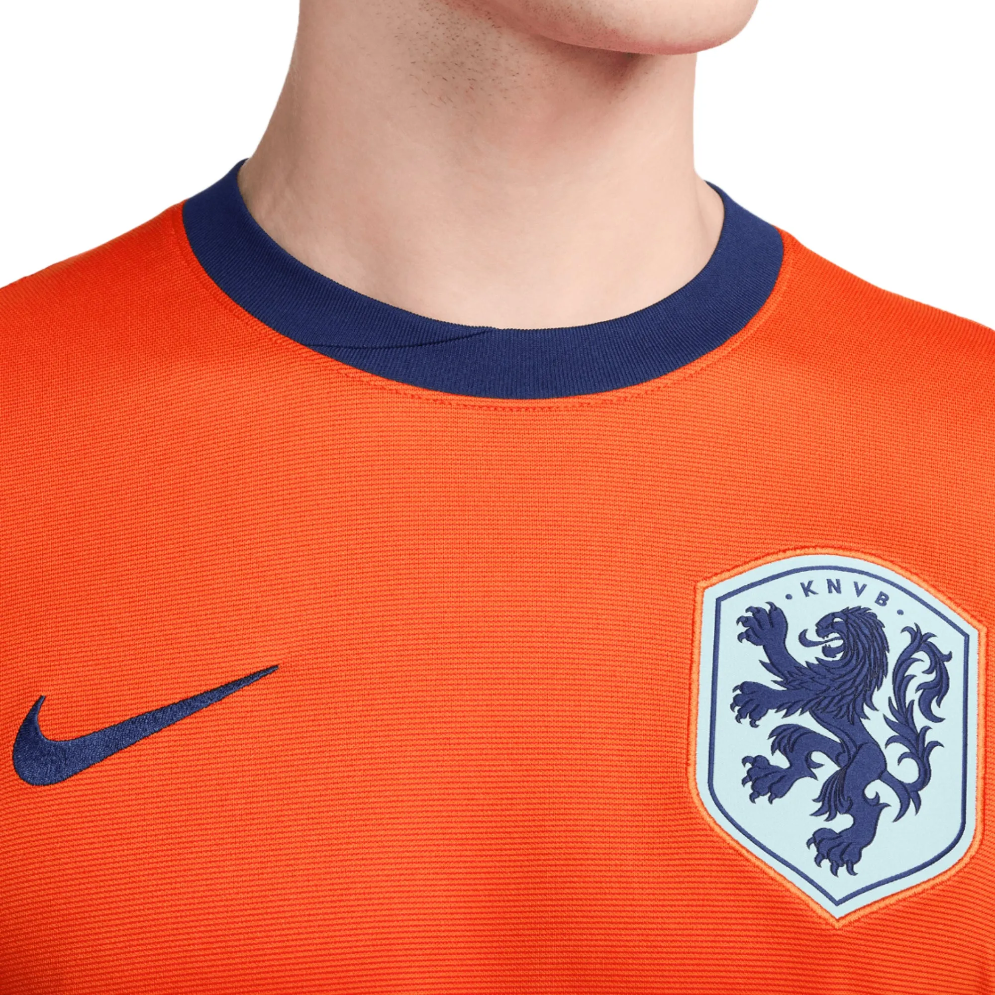 Nike Men's Netherlands 2024/25 Home Jersey Orange/Blue Void