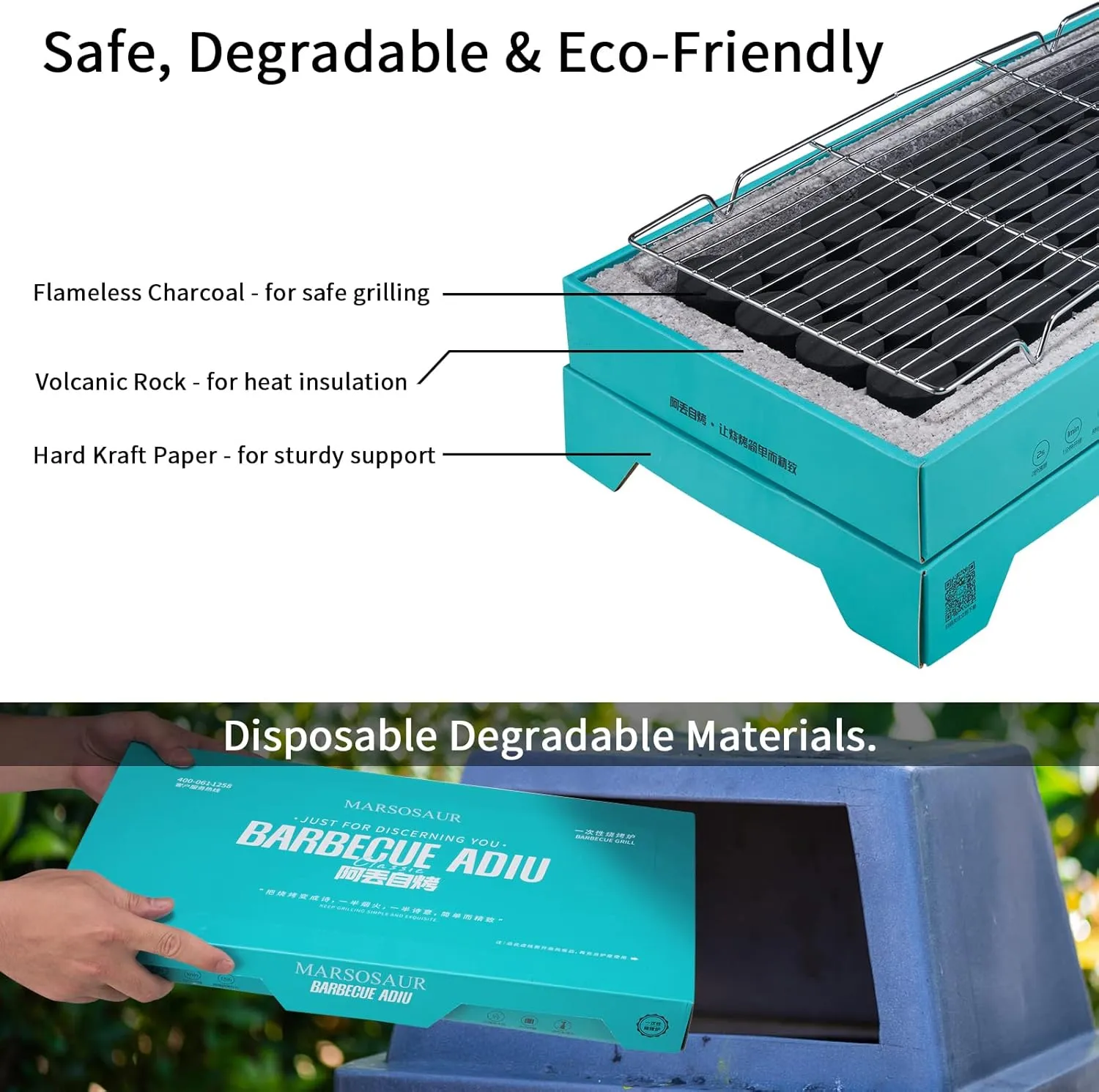 Portable Disposable Indoor And Outdoor Bbq Charcoal Grill 1831295