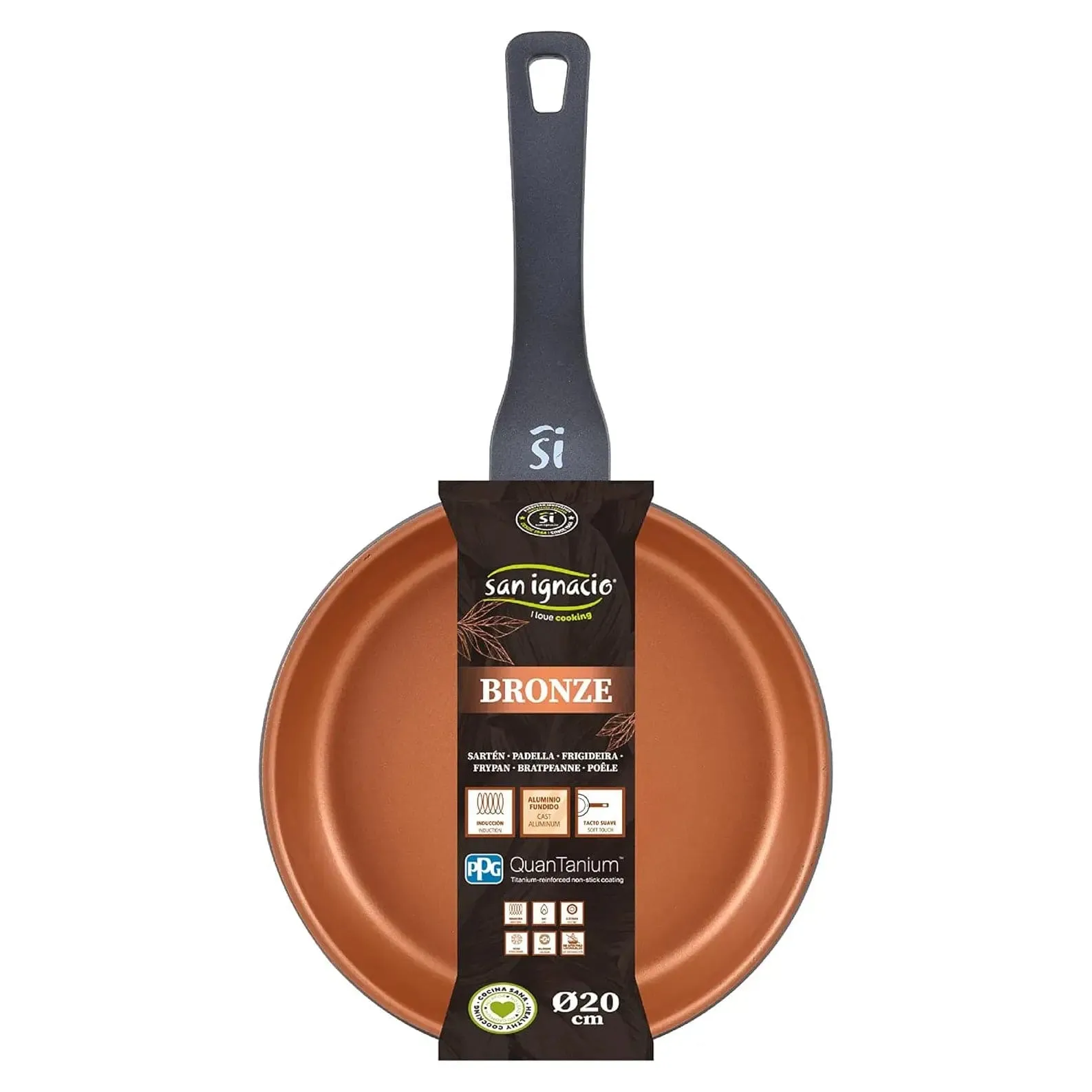 San Ignacio Bronze Frying Pan Cast Aluminium Induction Non-Stick