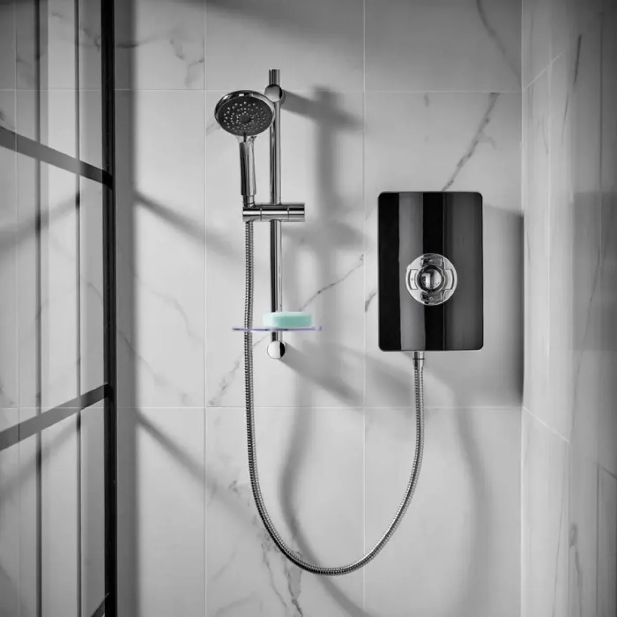 Triton Aspirante 8.5kW Electric Shower in Gloss Black - ASP08GSBLK