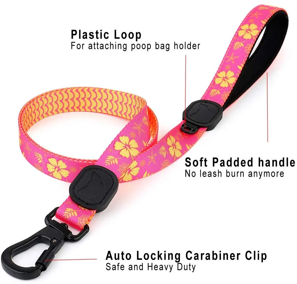 Tropical Party Premium Dog Leash