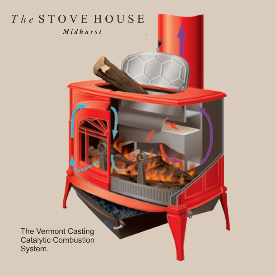 Vermont Castings Intrepid 2 in 1 Woodburner Stove