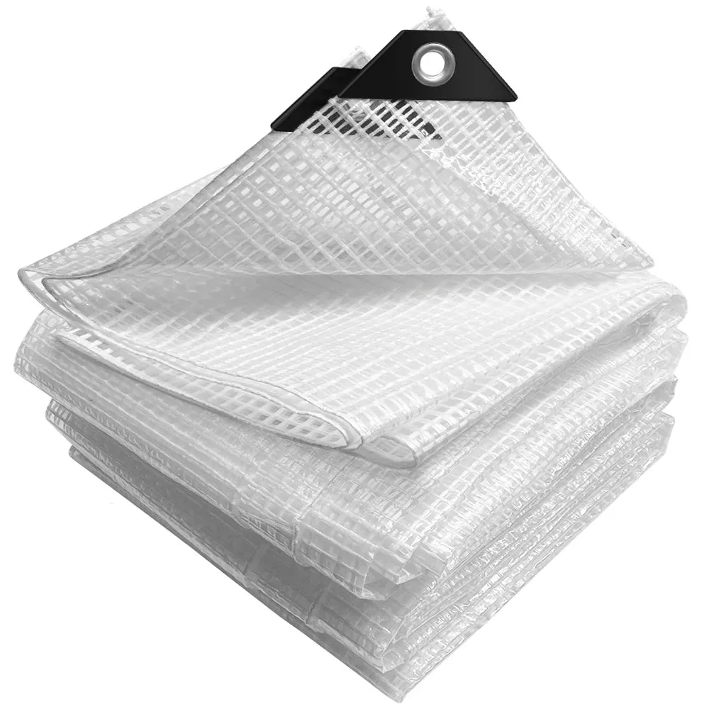 VOUNOT Protection tarpaulin in resistant and waterproof Polyethylene 180g/m² white 2x3m