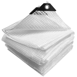 VOUNOT Protection tarpaulin in resistant and waterproof Polyethylene 180g/m² white 3x5m