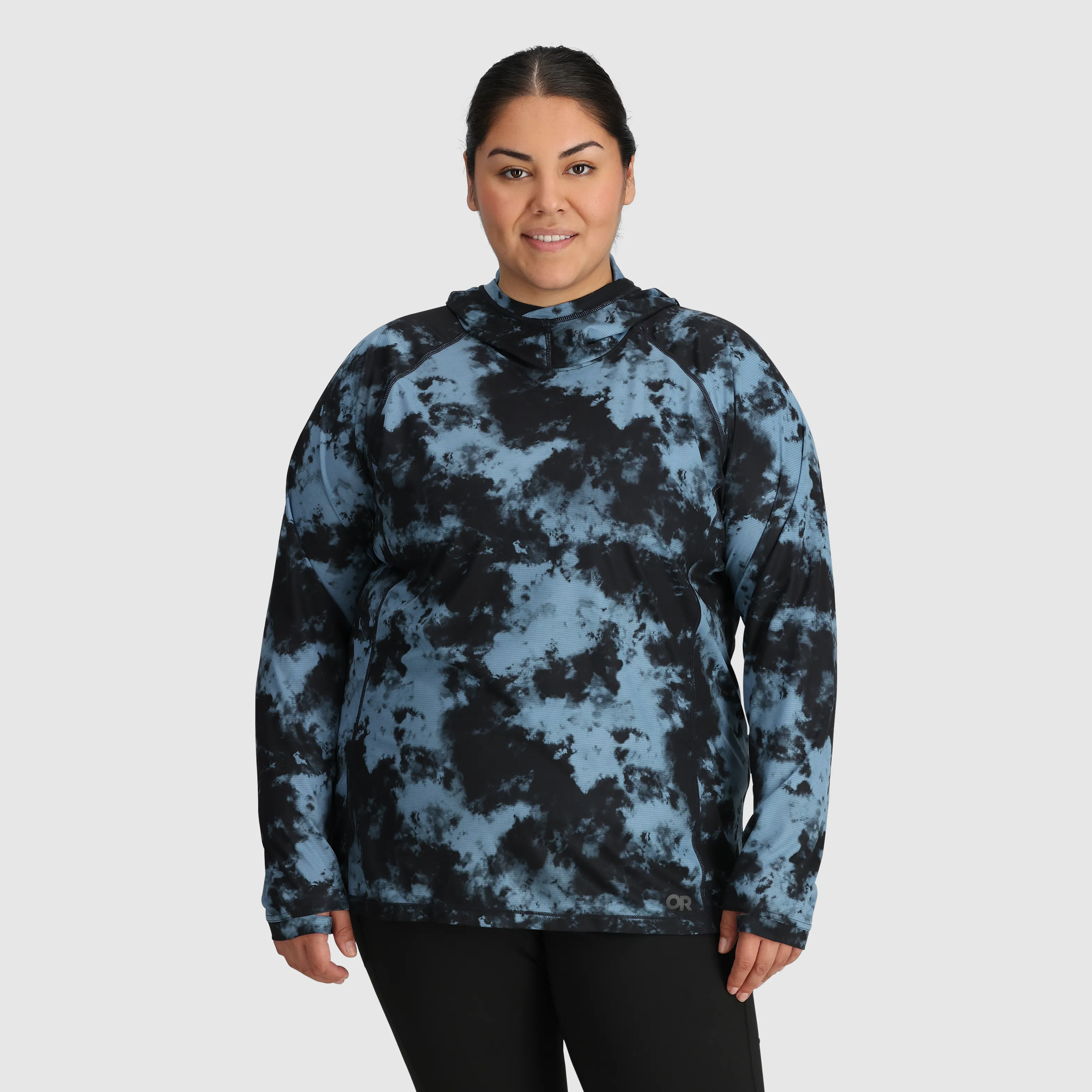 Women's Echo Printed Hoodie-Plus