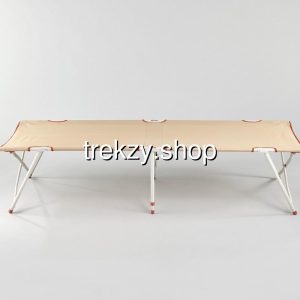 เตียงสนามพับได้ Folding Camping Cot โครงเหล็ก ยกพ้นพื้น
