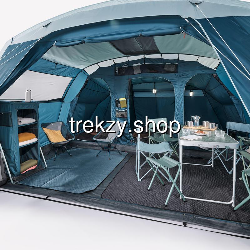 เต็นท์ครอบครัว Cabin Tent 6-8 คน 2 ห้อง สูงยืนได้