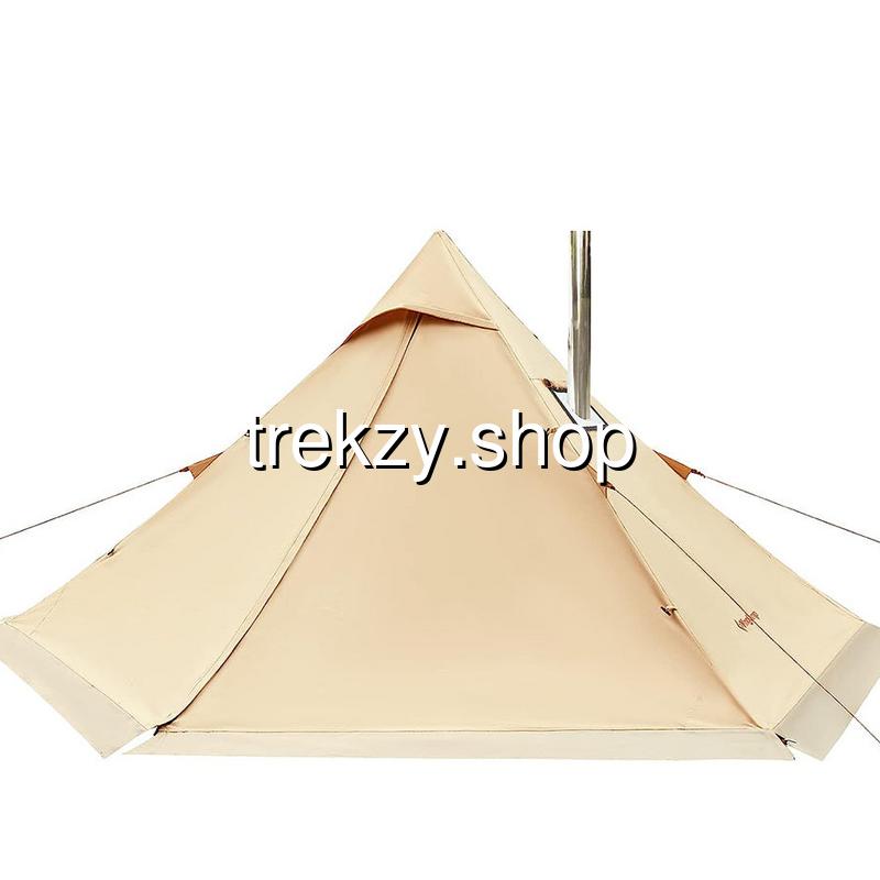 เต็นท์ Tipi ผ้าฝ้าย Hot Tent 4-5 คน มีช่องปล่องเตาฟืน